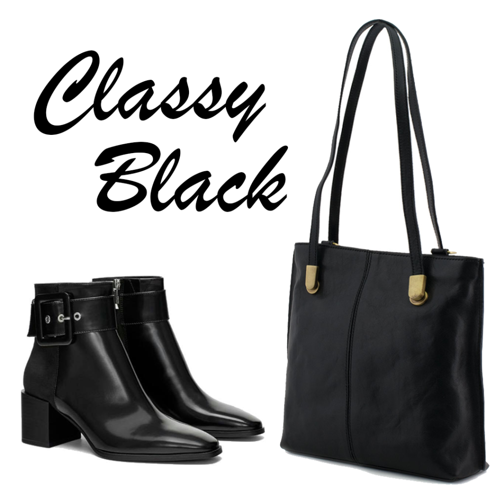 
Geanta piele neagra GF425
